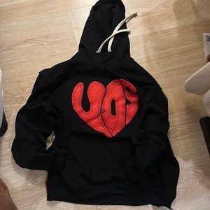 Black and red hoodie